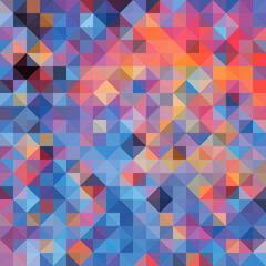 Fototapeta premium Colorful polygonal abstract background. Low poly effect. Polygon backdrop.