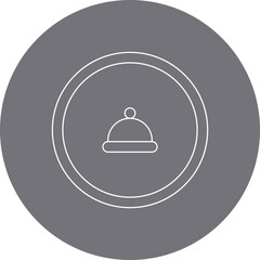 Menu bar icon single icon vector illustration