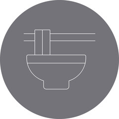 Noodle icon single icon vector illustration
