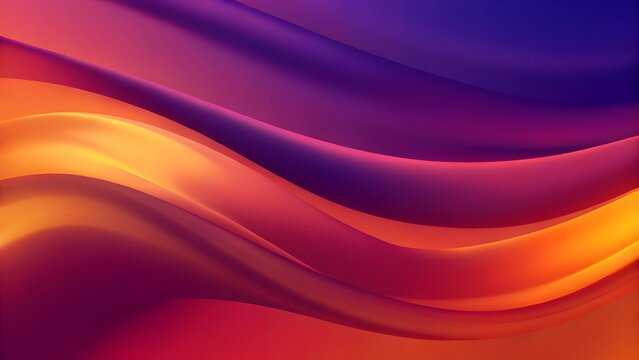 Sunset inspired abstract gradient mesh with warm tones illustration