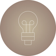 Bulb icon single icon vector illustration