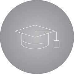 Graduation icon single icon vector illustration
