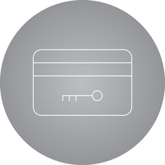 Id card icon single icon vector illustration
