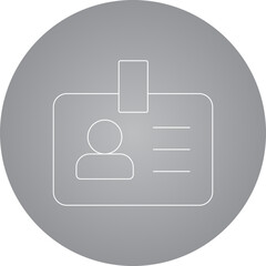 Id card icon 1 single icon vector illustration