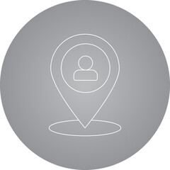 Location icon 5 single icon vector illustration
