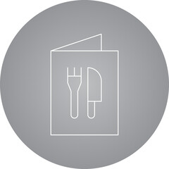 Menu book icon single icon vector illustration