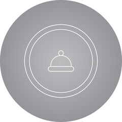 Menu bar icon single icon vector illustration