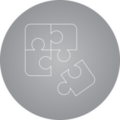 Puzzel icon single icon vector illustration