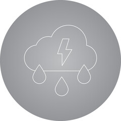 Rain icon single icon vector illustration