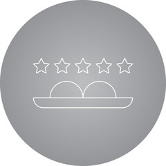 Rate icon single icon vector illustration
