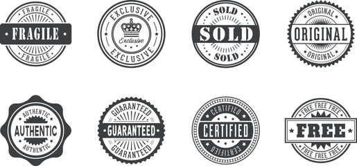 Obraz premium set of vintage badges and labels