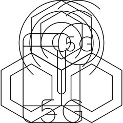 Network single icon vector illustration