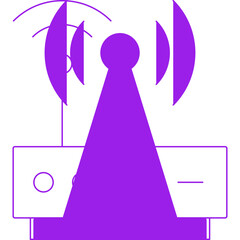 Antena single icon vector illustration