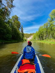 Kayaking in serene wilderness provides adventure and relaxation, immersing you in vibrant...