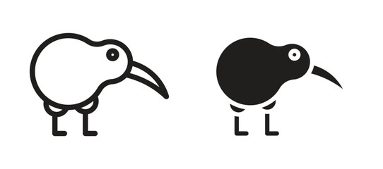 Obraz premium Kiwi bird icon