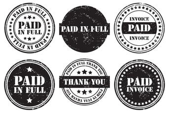 set of grunge rubber stamps