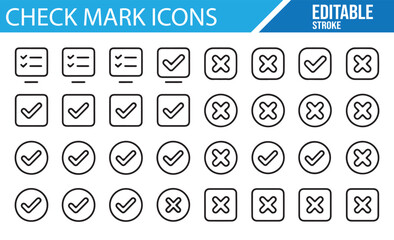 Confirmation and rejection icons for forms and feedback systems

