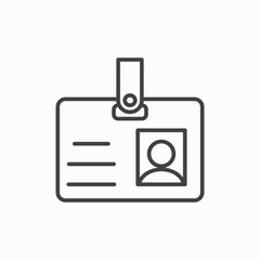 Id badge icon