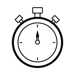 Stylish stopwatch countdown timer design with red and green elements for digital clocks and interfaces