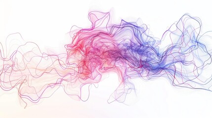 Fototapeta premium Abstract colorful smoke lines