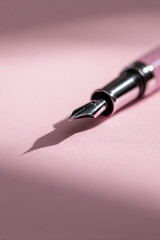 Fototapeta premium Luxury Writing Tool Displayed with Soft Reflections 