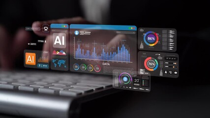 AI Assistant Brain Processor with LLM Technology, Big Data, Machine Learning, Generative AI for Business Support, Future Agentic AI Technology and Artificial Intelligence Prompt Engineering. Muxer - Powered by Adobe