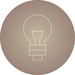 Bulb single icon vector illustration