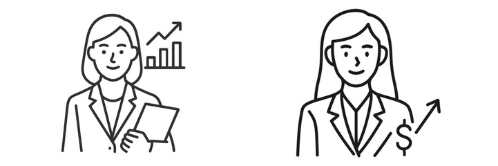 Business professionals analyzing growth trends and financial performance during a strategy meeting in a modern office setting