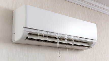 Modern Wall-Mounted Air Conditioner in Home Interior