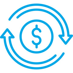 Coins single icon vector illustration