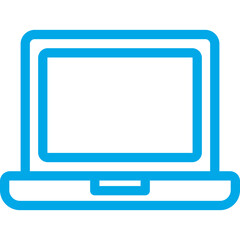 Laptop single icon vector illustration