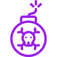 Bombs single icon vector illustration