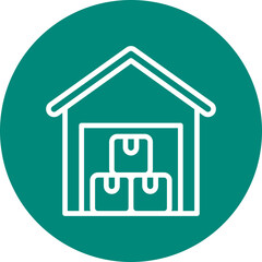 Garage single icon vector illustration