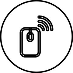 Mouse single icon vector illustration