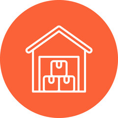 Garage single icon vector illustration