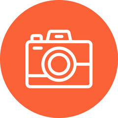 Camera single icon vector illustration