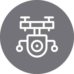 Drone single icon vector illustration