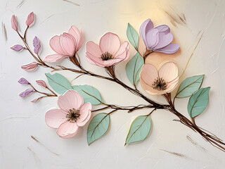 Abstract Floral Background With Flowers