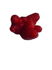 A strikingly deformed strawberry highlights the fascinating imperfections found in nature. This...