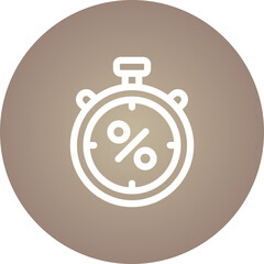 Stopwatch single icon vector illustration