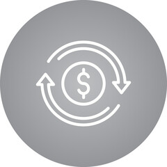 Coins single icon vector illustration