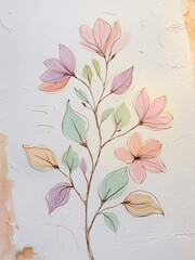 Abstract Floral Background With Flowers