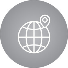 Globe single icon vector illustration