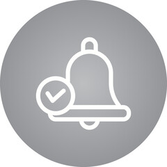 Bell single icon vector illustration