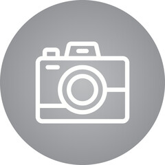 Camera single icon vector illustration