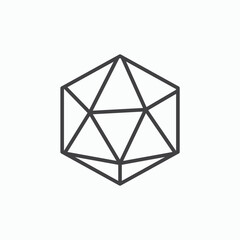 Dice d20 icon