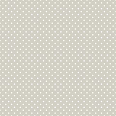 White polka dot seamless pattern on greige background with subtle neutral tone