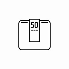 bathroom scale icon sign vector