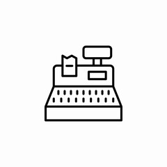 cashier machine icon sign vector