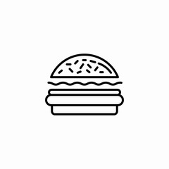 cheeseburger food icon sign vector